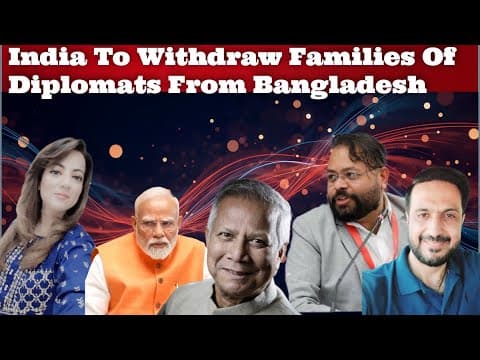 #india To Withdraw Families Of Diplomats From #bangladesh #drabhishekmishra