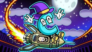 I Launch An Annoying Skull Into Space With Magic In Waltz Of The Wizard!