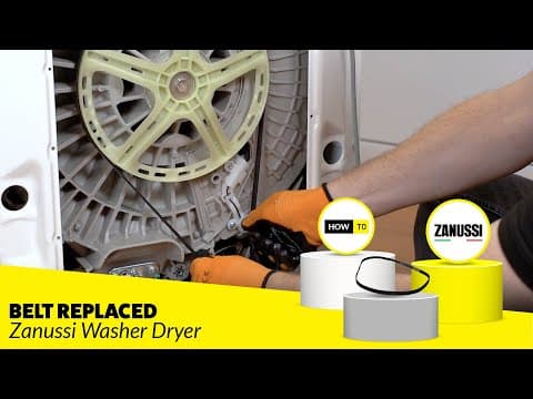 Replace Broken Zanussi Washer Dryer Belt In Minutes!