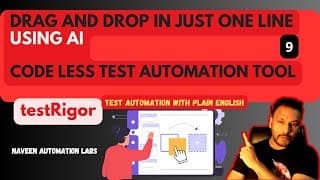 #9 Testrigor : Drag And Drop In Just One Sentence Using Ai.