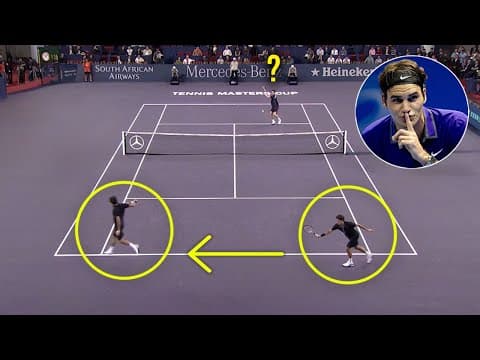 1000 Iq? Roger Federer "genius Plays" That Show He Reads Minds!