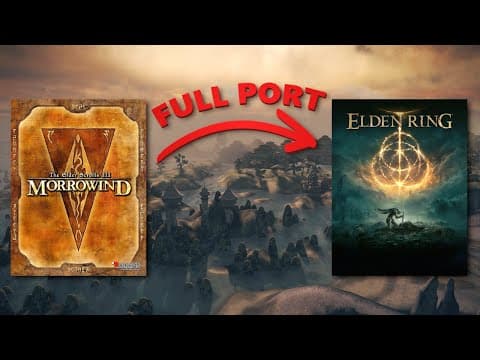 I Ported Morrowind To Elden Ring