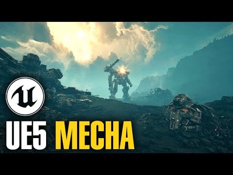 Create A Dystopian Mecha Environment In Unreal Engine 5 & Hitem 3d