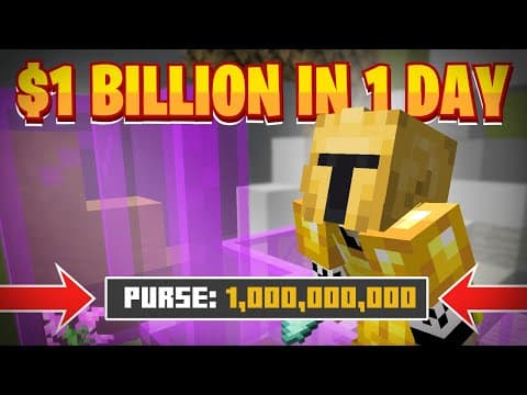 How We Made $1 Billion Coins In 1 Day!! -- Hypixel Skyblock