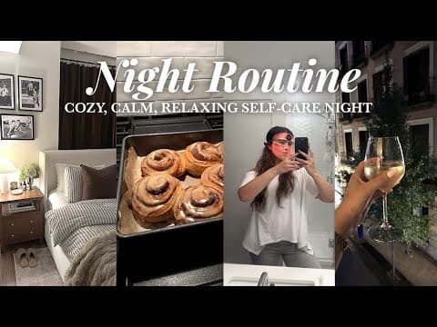 Cozy Night Routine💤🌙  Unwind With Me, Soothing Skincare Routine, Self-care & Relaxing Habits