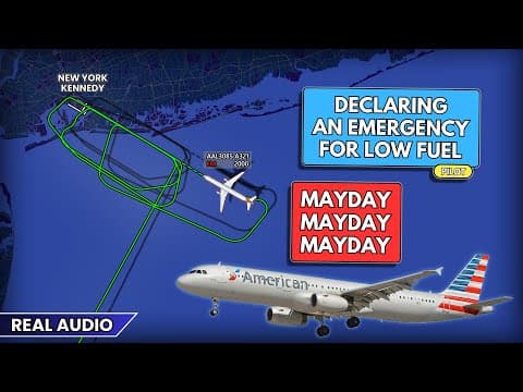 Pilot Declares Mayday For Low Fuel After 3 Unsuccessful Approaches At Jfk Airport. Real Atc