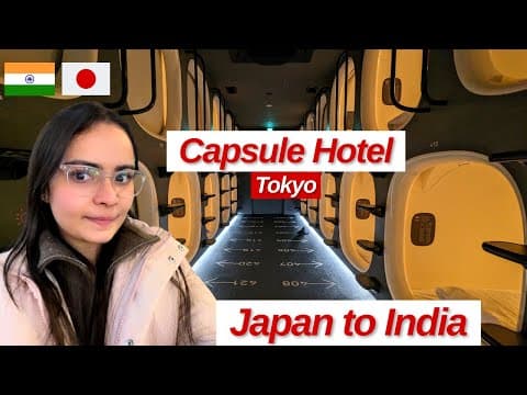 Capsule Hotel, Tokyo | Japan To India | Indian In Japan