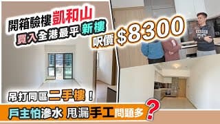 凱和山驗樓🔥全港最平新盤呎價$8300😲買入劈價貨尾，手工甩漏逐格睇⁉️黑糯米睇樓開箱評測 Cc 中文字幕