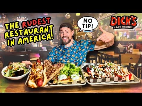 Attempting The Big Meat & Nachos Challenge At Dick’s Last Resort – America’s Rudest Restaurant!