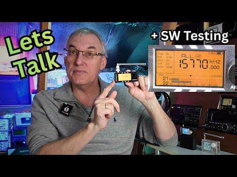 Amnvolt V4 Si4732 Mini Radio.  My Reaction To Comments And Sw Testing With 80cm Whip.
