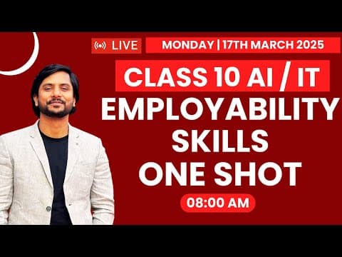 Class 10 It | Employability Skills | One Shot
