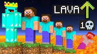 Minecraft But, Lava Rises Every Time A Player Dies...