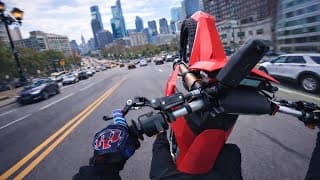 Wheelies Through The City On My New Electric Dirt Bike (pov)