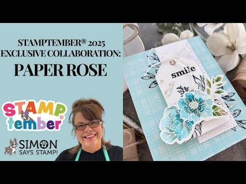 A Gorgeous Tag + Card Combo: Paper Rose Studio Stamptember® 2025 Exclusive Collaboration!
