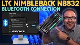 How To Bluetooth Connect The Ltc Nimbleback Nb832 Wireless Keyboard To Windows 11