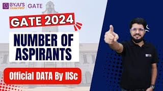 Official Data By Iisc Bangalore | Gate 2024 | Number Of Aspirants In Gate 2024 | Byju’s Gate