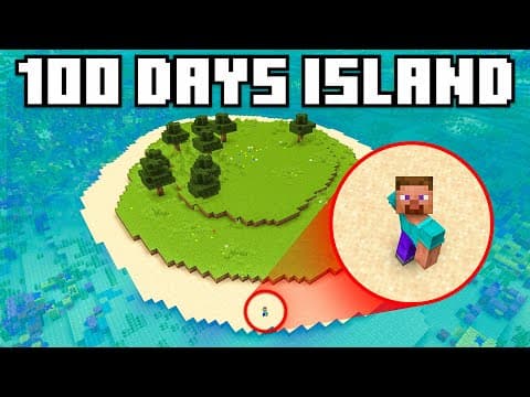 100 Days On An Abandoned Island!
