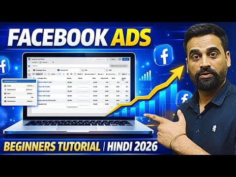 Facebook Ads Full Tutorial For Beginners 2026 || Hindi