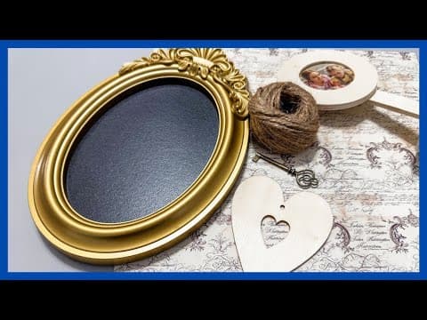 Rustic Heart Decor Diy || Dollar Tree Frame Makeover || Just 1 Quick Craft