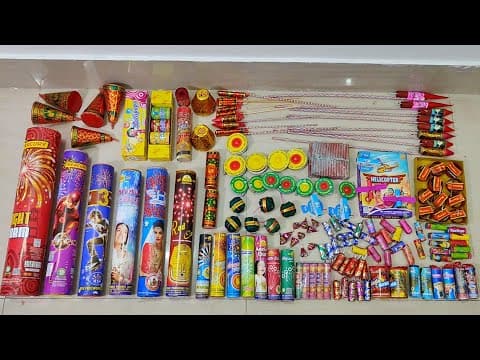 Testing Different Types Of Diwali Crackers | Different Types Diwali Crackers Testing