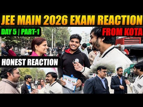 Jee Mains 2026 Exam Reaction From Kota | Last Day Bhi Paper📝 Hard Aa Gaya 😮 Day-5 Morning Shift #jee