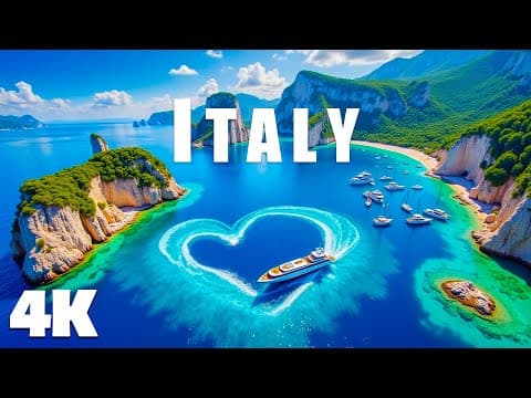 Italy 4k | Explore Hidden Gems And Aerial Views, Breathtaking Landscapes With Deep House Chill
