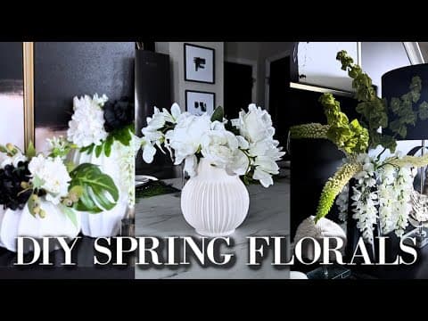 Easy Diy Flower Arrangement For Your Table! Can You Believe These Flowers Are Fake!!👀