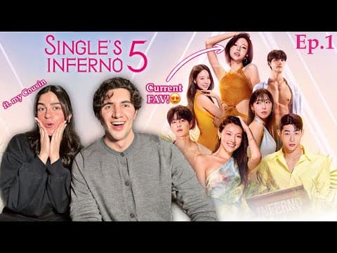 It's Getting Spicierrr!🔥🥵 Single's Inferno “5” Ep.1 Reaction!! (ft. My Cousin)