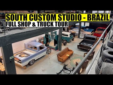 Visiting South Custom Studio In Brazil & Dougs Performance | Full Shop & Truck Tour