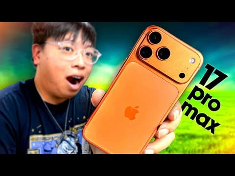 Finally… A “cool” Iphone - (iphone 17 Pro Max Unboxing + First Impressions)