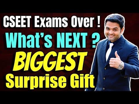 🚨cseet Exams Over 🚨what's Next ? 🎉good News For Cseet January 2026 Students🔥biggest Surprise Gift🎁