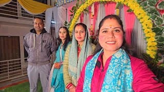 शालिनी को साथ लेकर पहुँचे अंजलि की मेहंदी में || Pahadi Lifestyle Vlog || Priyanka Yogi Tiwari ||