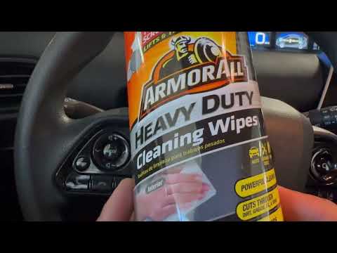 How To Clean Car Interior Using Armorall Heavy Duty Cleaning Wipes