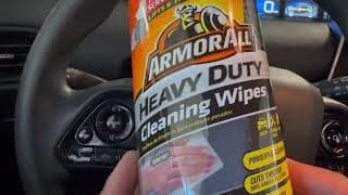 How To Clean Car Interior Using Armorall Heavy Duty Cleaning Wipes