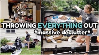 Throwing Everything Out In 2024 / Decluttering, Organizing, & Cleaning! Whole House Declutter