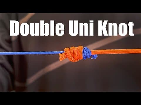 Braid To Fluorocarbon Connection Back To Back Uni Knot (double Uni Knot!)