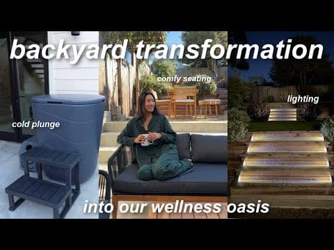 Transforming Our Backyard Into A Vibey Wellness Oasis 🌿🪑✨