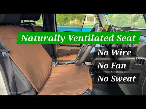 Naturally Ventilated Seat Cover For Your Car | Comfort & No Sweat