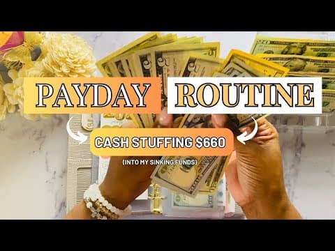 Cash Stuffing $660 Into My Sinking Funds | How I Plan To Save For Vacations, Bills, & More! #budget