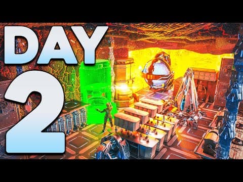 We Built The Ultimate Lava Cave Fortress In Ark Pvp...