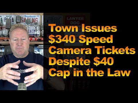 Town Issues $340 Speed Camera Tickets Despite $40 Cap In The Law