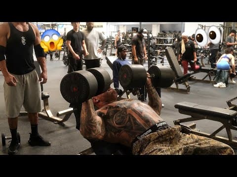 Maxing Out Dumbbells At A Commercial Gym!