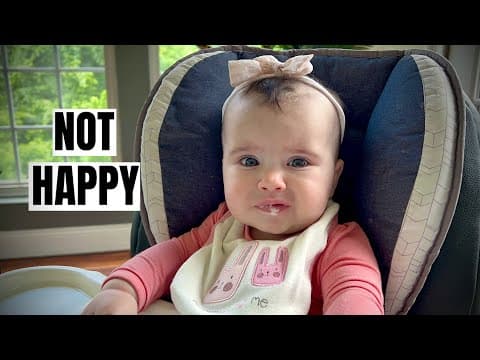 Baby's 1st Food! Trying Solids For The First Time!!