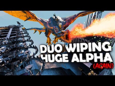The Best Duo Raid On The Biggest Wyvern Scar Base Of Ark Ascended Pvp!!!