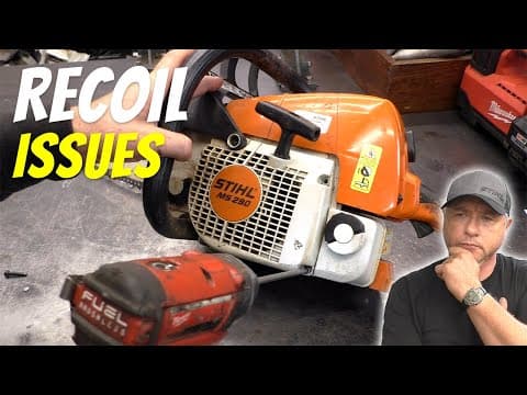 Fixing A Stihl Chainsaw With A Pull Starter Problem