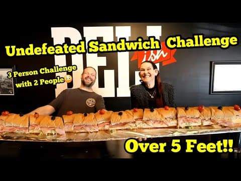 Undefeated Monster Deli Sandwich Challenge | Manvfood | Molly Schuyler   | Mega Huge
