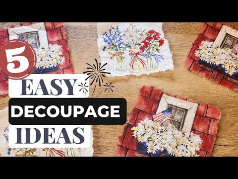 Easy Decoupage Crafts Tutorial: Transform Napkins With These Simple Diy Ideas! 🌟