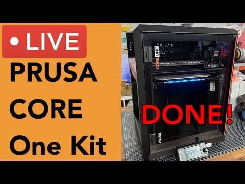 🔥 Prusa Core One Kit Build 🔥 It Works!
