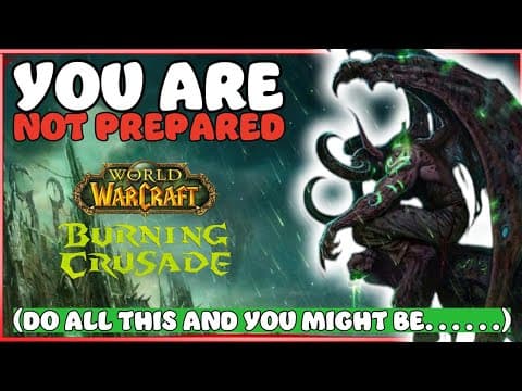 Preparing For Classic Tbc Now! (this Is What I'm Doing...)