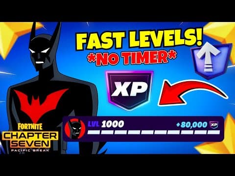 New Afk Fast Fortnite Xp Map To Help Level Up Fast In Chapter 7! (no Timer Earn Xp) 🤩😱